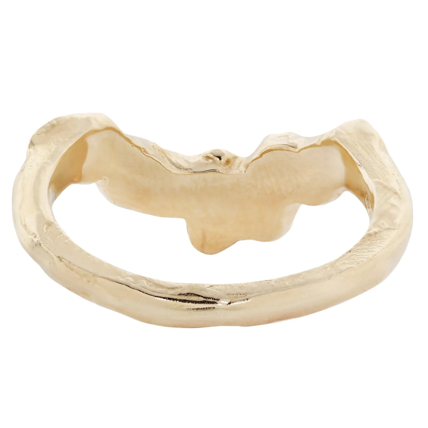 X Marquise Five Diamond V Shape Scatter Ring