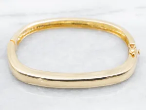Yellow 18-Karat Gold Hinged Bangle Bracelet