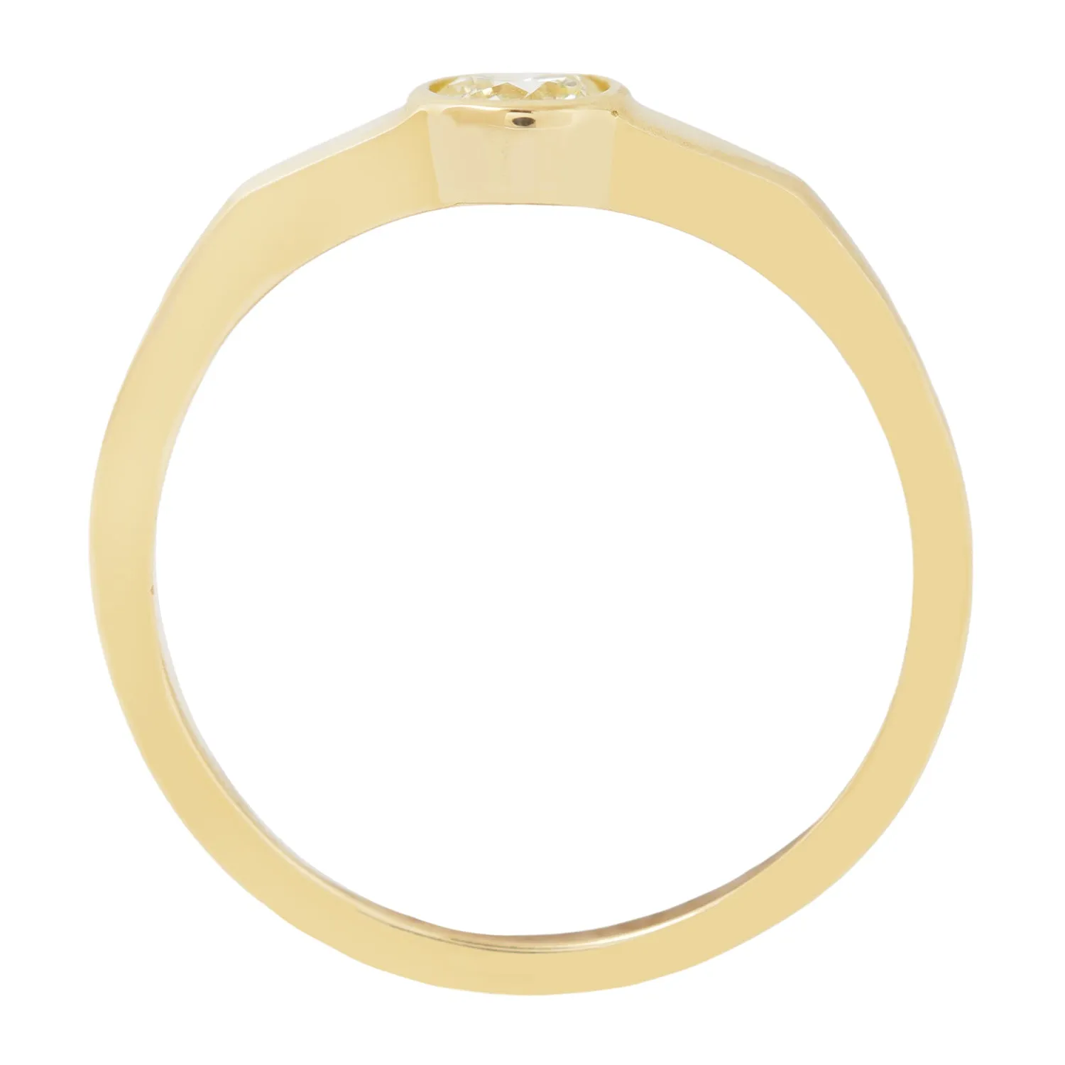 Yellow Diamond Eclipse Ring