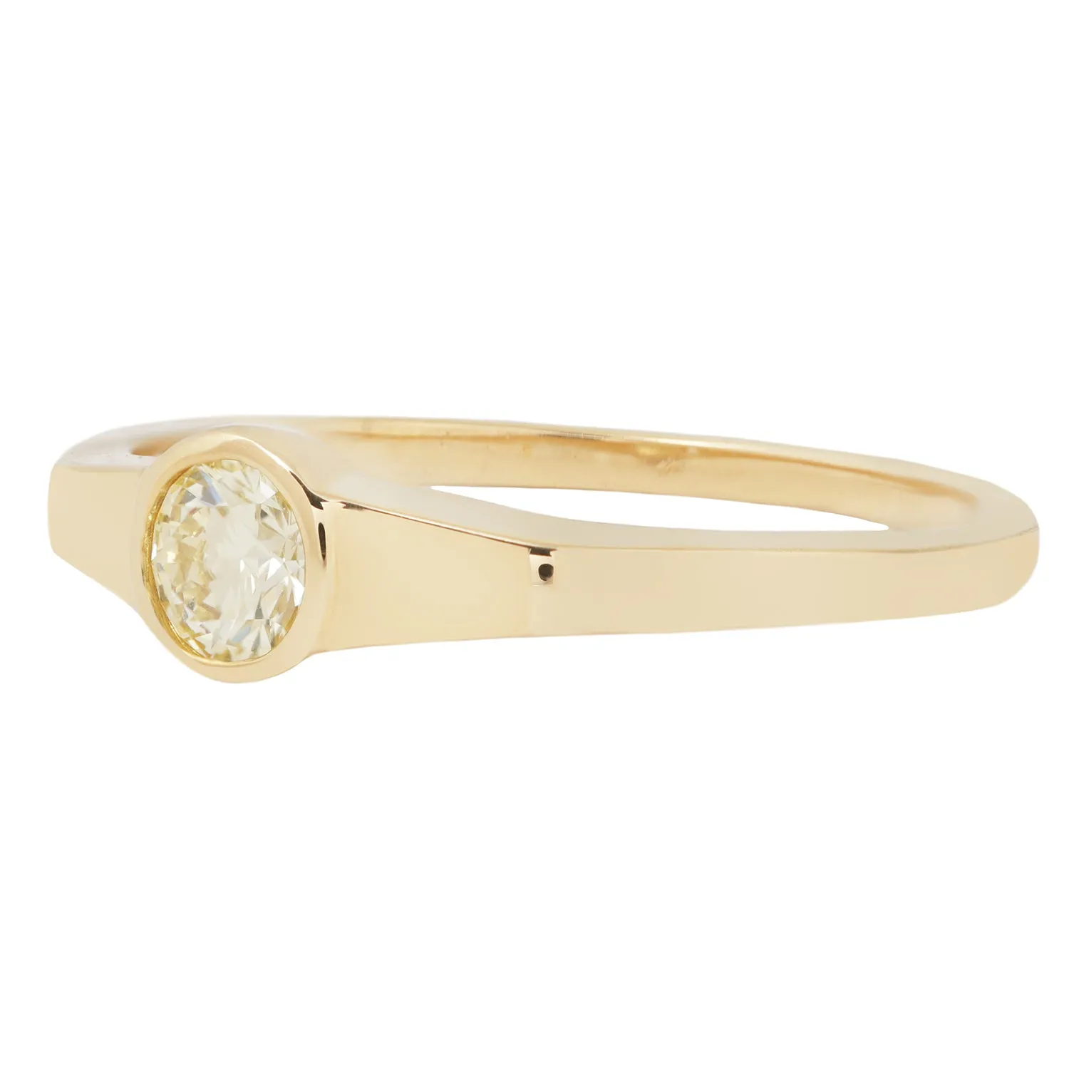 Yellow Diamond Eclipse Ring