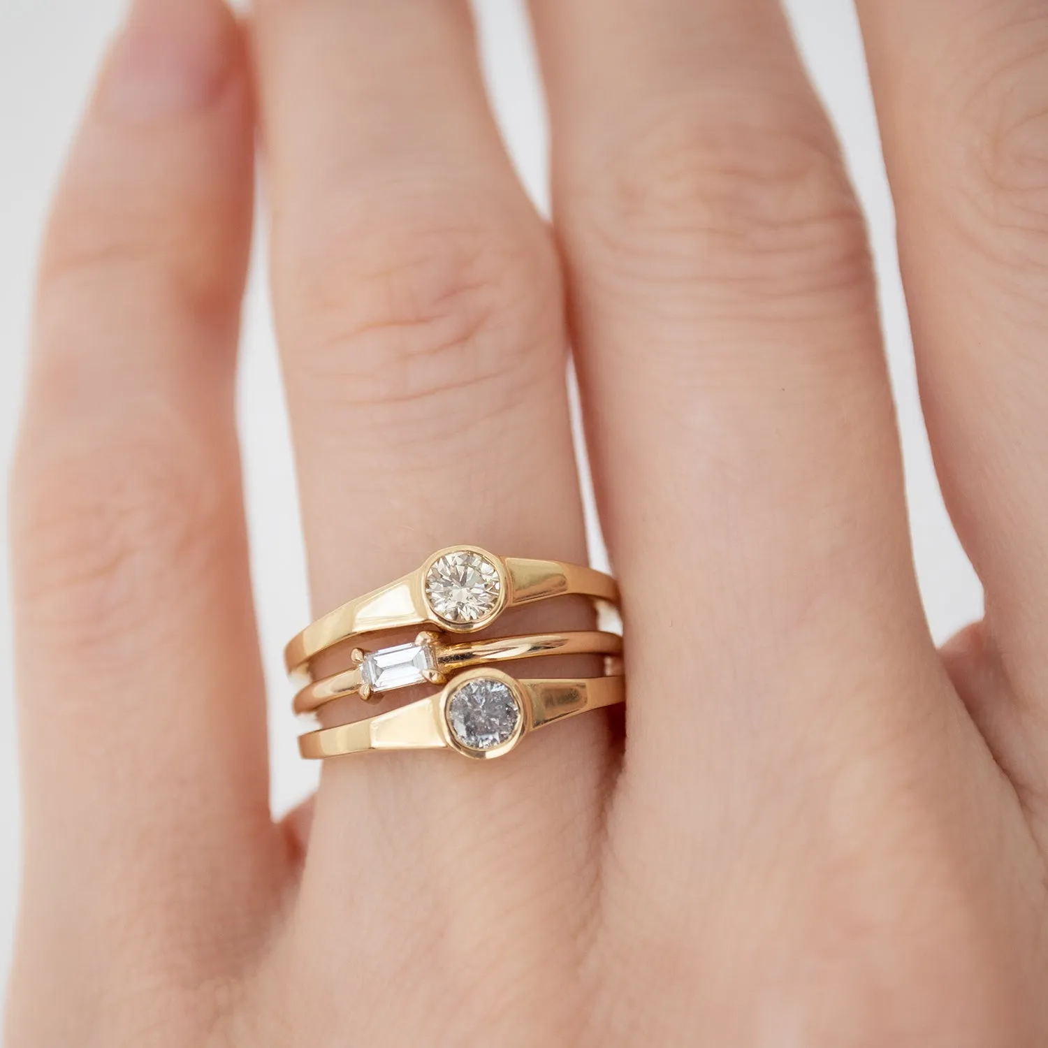 Yellow Diamond Eclipse Ring