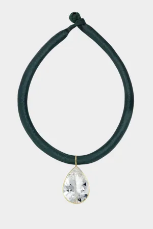 Yvonne Rock Crystal Necklace, Green